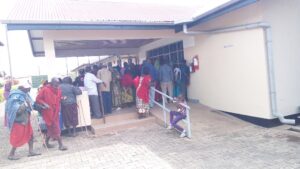 people at the eye clinic